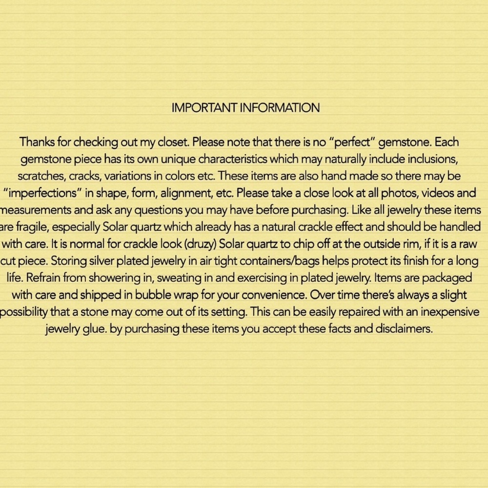 Add on Item - Amber Citrine 925 Ring size 8.5 - Picture 6 of 6